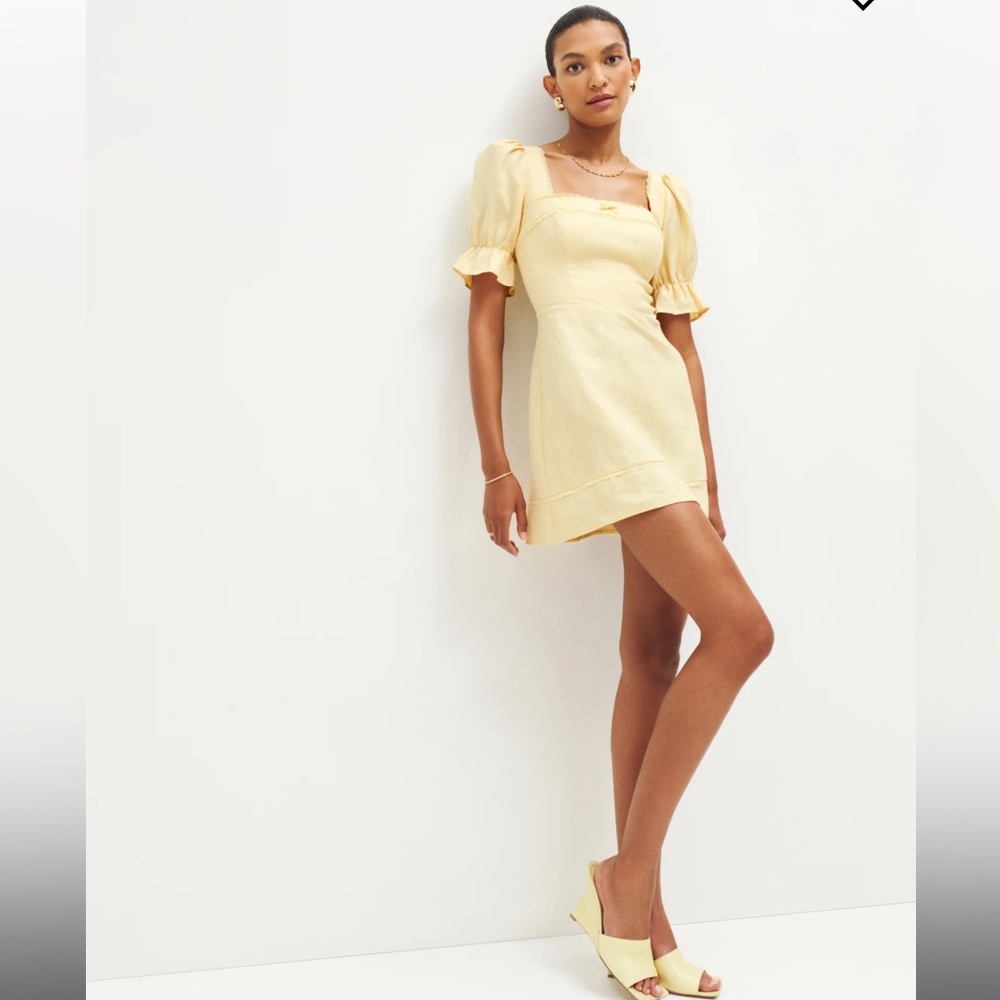 Reformation Evianna Linen Dress